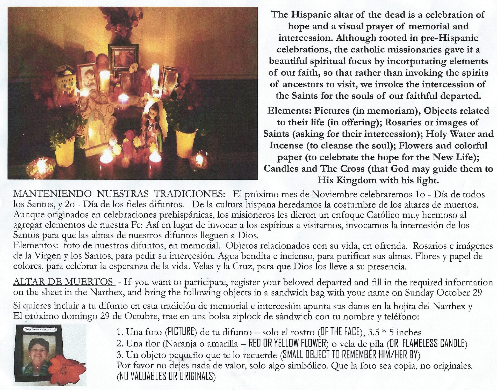 Hispanic Altar of The Dead